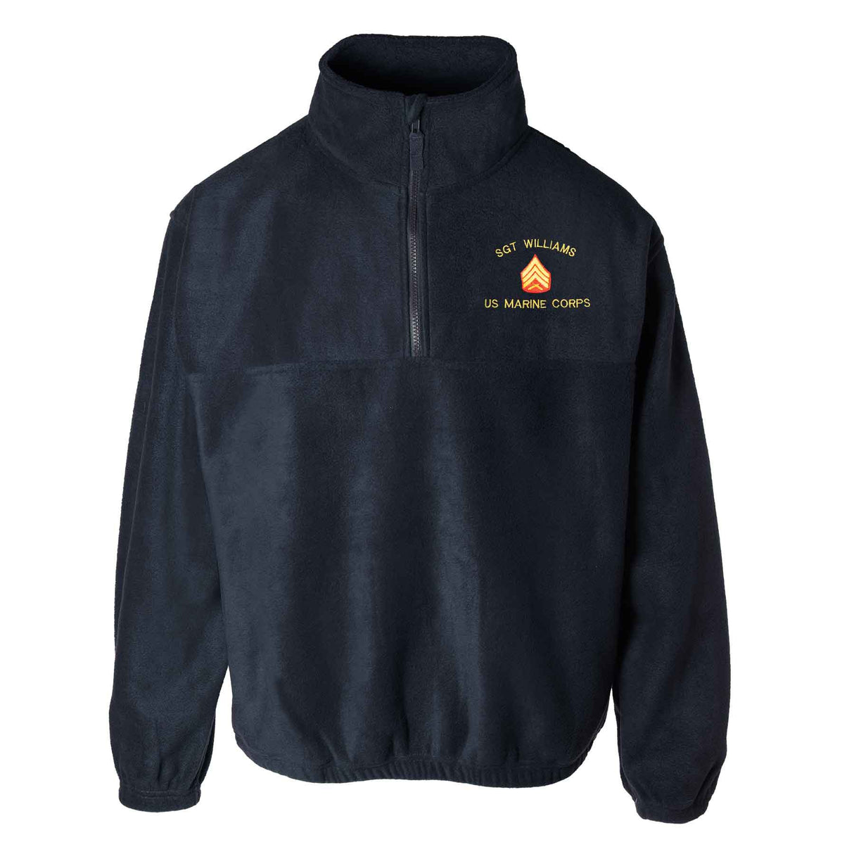 Custom USMC Embroidered 1/4 Zip Fleece - SGT GRIT