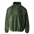 Marine Corps MOS Embroidered Fleece Quarter Zip - Green with Black - SGT GRIT