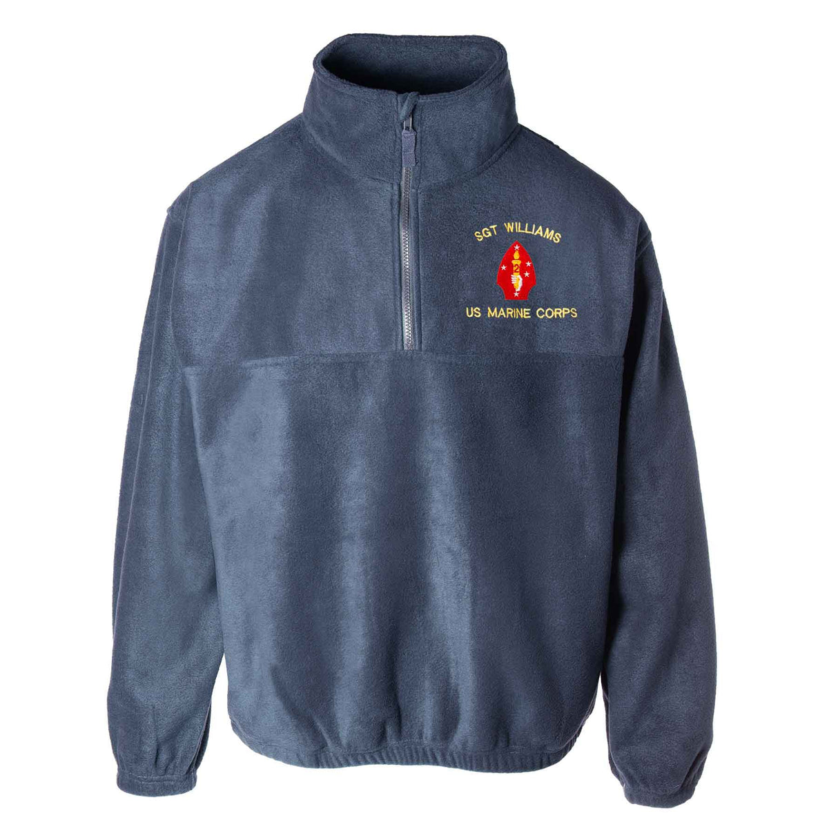 2nd Marine Division Embroidered Fleece 1/4 Zip - SGT GRIT