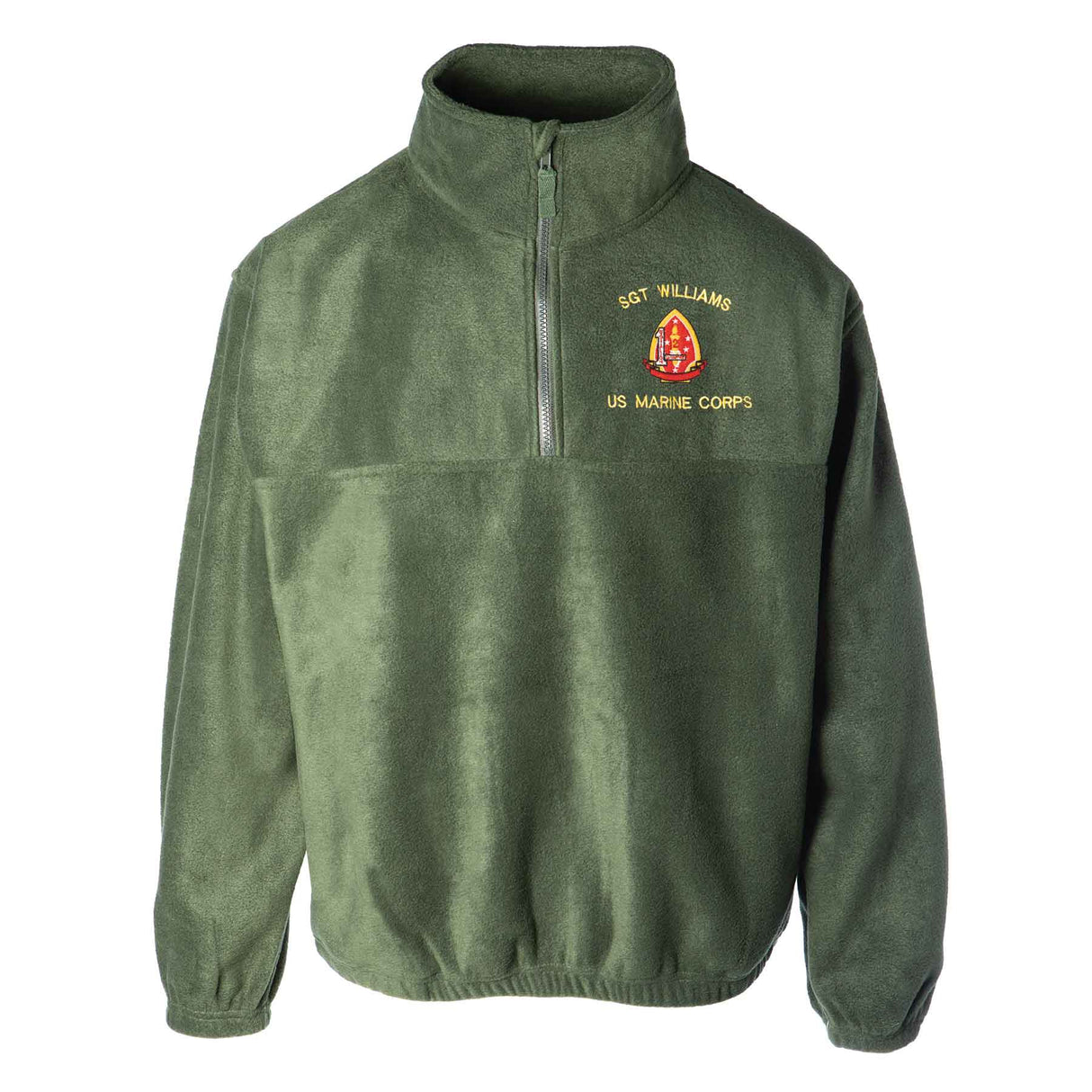 1st Battalion 2nd Marines Embroidered Fleece 1/4 Zip - SGT GRIT