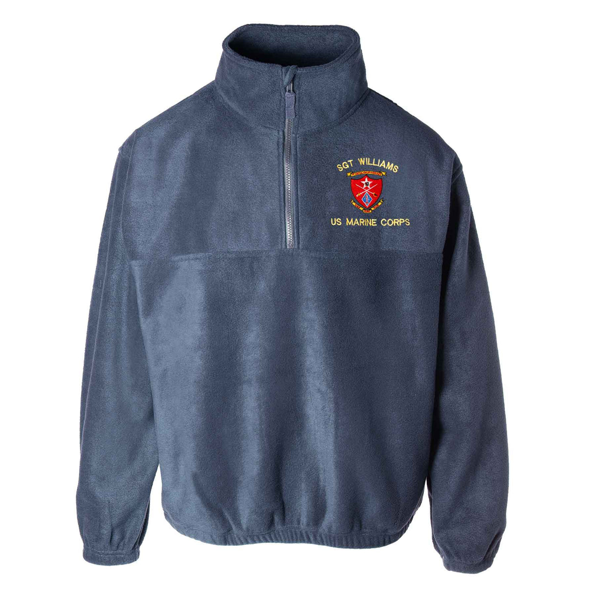 1st Battalion 5th Marines Embroidered Fleece 1/4 Zip - SGT GRIT