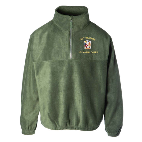 1st Battalion 6th Marines Embroidered Fleece 1/4 Zip - SGT GRIT