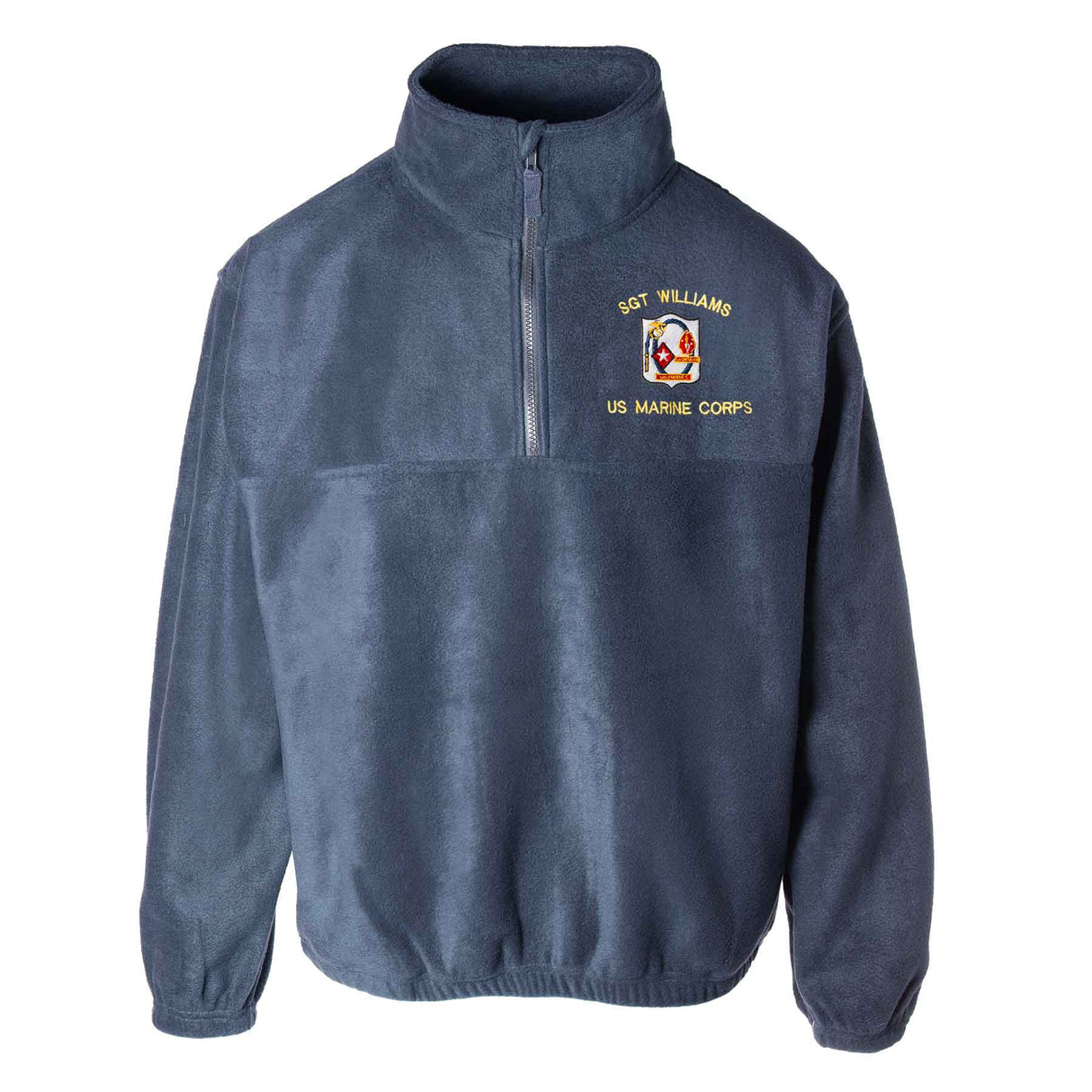 1st Battalion 6th Marines Embroidered Fleece 1/4 Zip - SGT GRIT