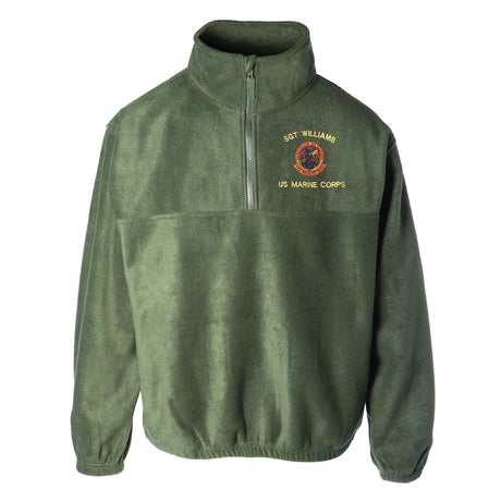 1st Battalion 9th Marines Embroidered Fleece 1/4 Zip - SGT GRIT