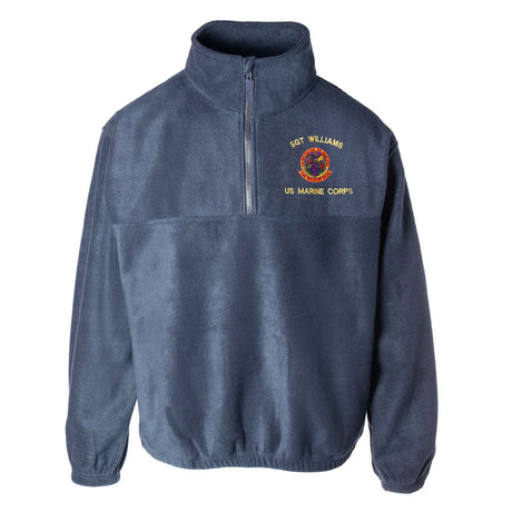 1st Battalion 9th Marines Embroidered Fleece 1/4 Zip - SGT GRIT