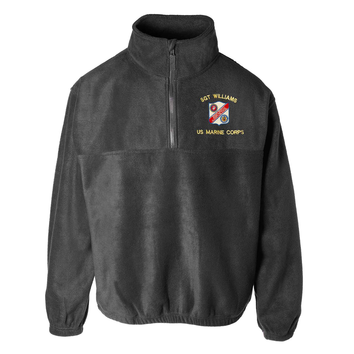 Marine Security Guard Embroidered Fleece 1/4 Zip - SGT GRIT