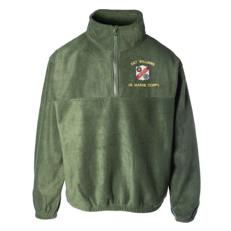 Marine Security Guard Embroidered Fleece 1/4 Zip - SGT GRIT