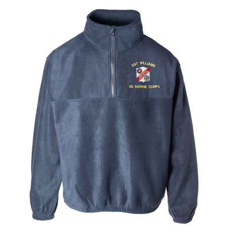 Marine Security Guard Embroidered Fleece 1/4 Zip - SGT GRIT