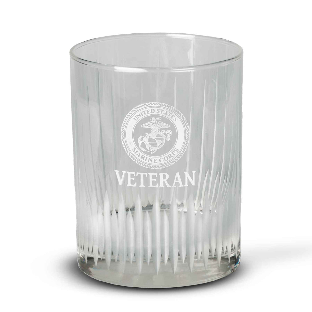 USMC Veteran Cut Glass DOF Glass - SGT GRIT