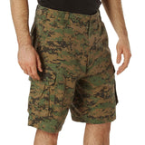 WOODLAND DIGITAL CAMO CARGO SHORTS - SGT GRIT