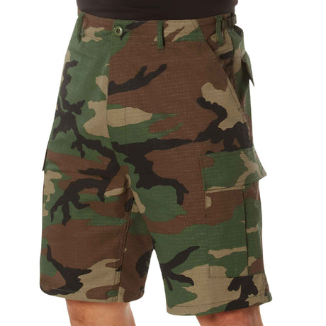 Tactical Cargo Shorts- Woodland Camo - SGT GRIT