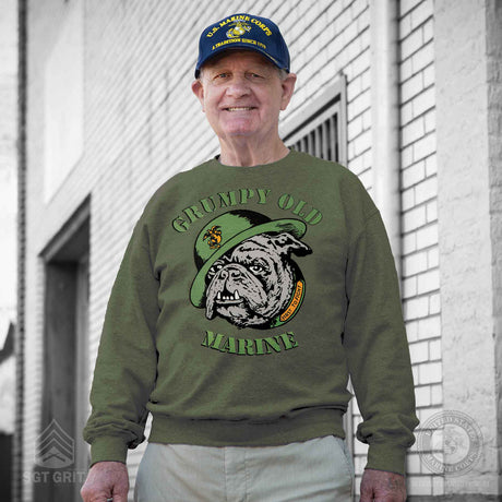 Grumpy Old Marine Crew Sweatshirt - SGT GRIT