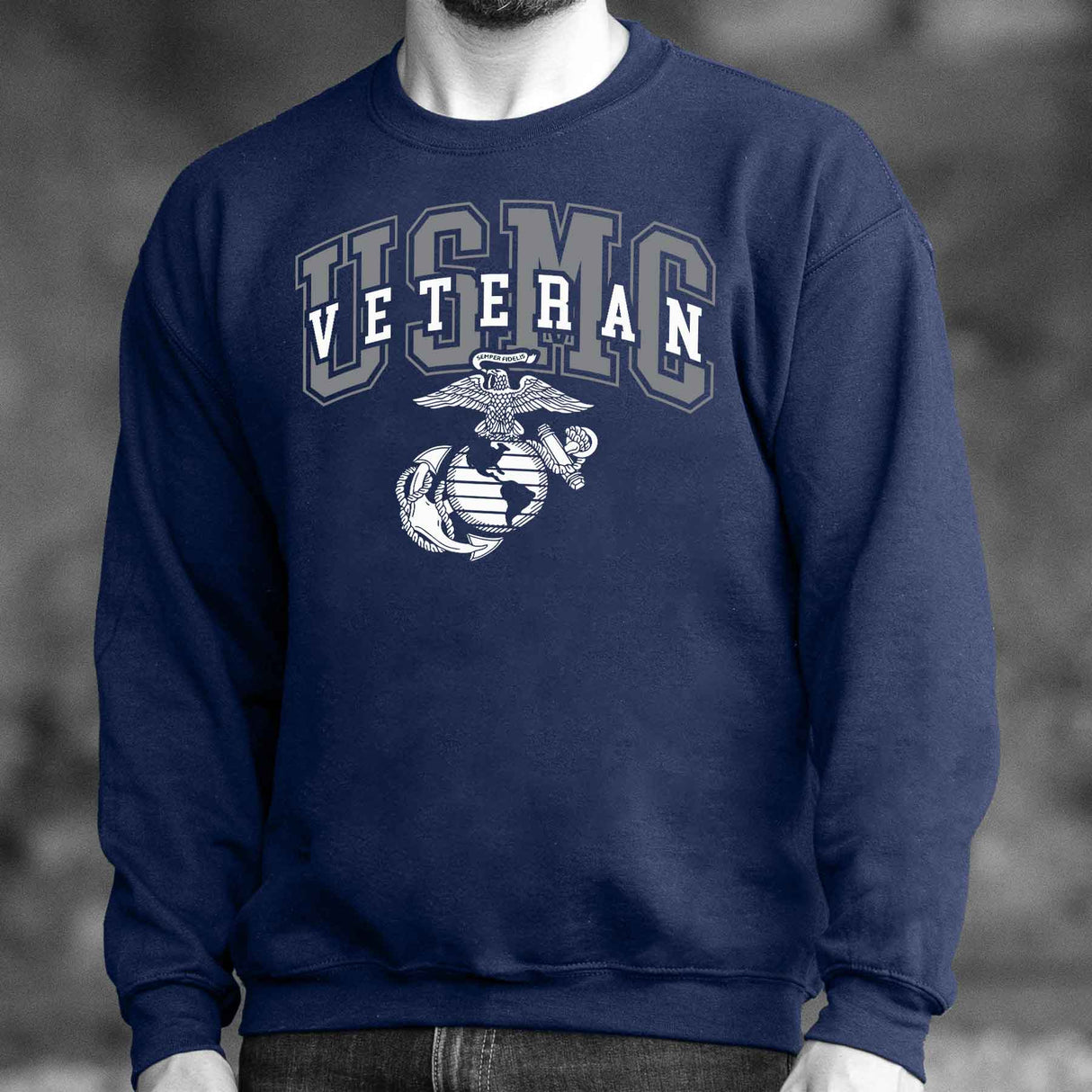 USMC Veteran Overlay Sweatshirt - SGT GRIT