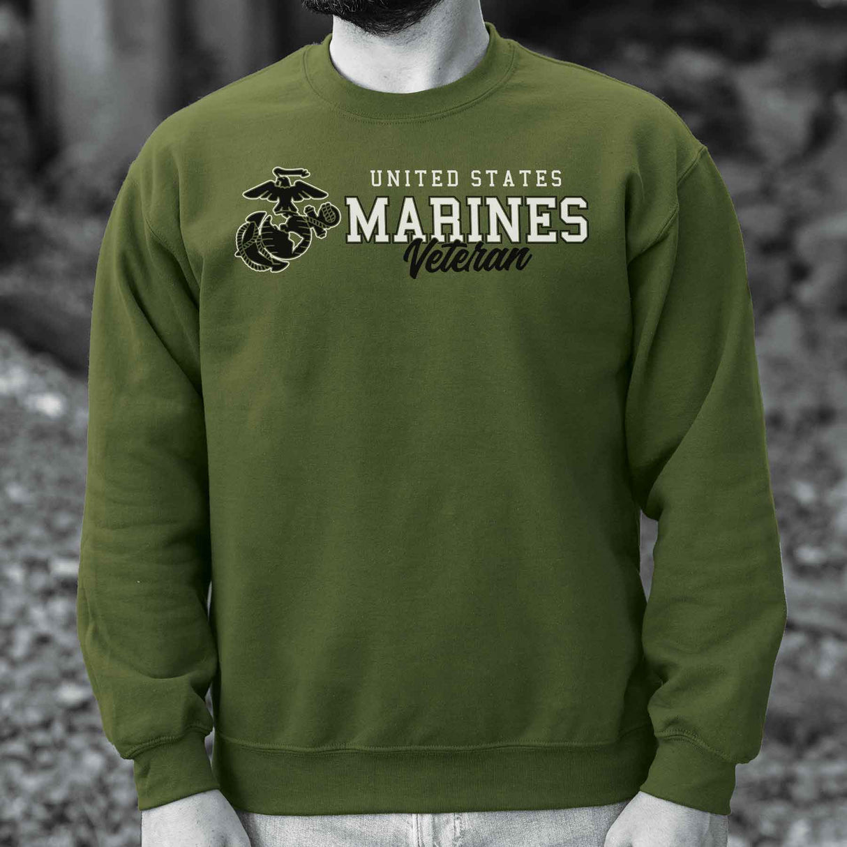 USMC Veteran Script Sweatshirt - SGT GRIT