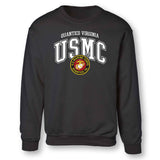 Quantico Virginia Arched Sweatshirt - SGT GRIT