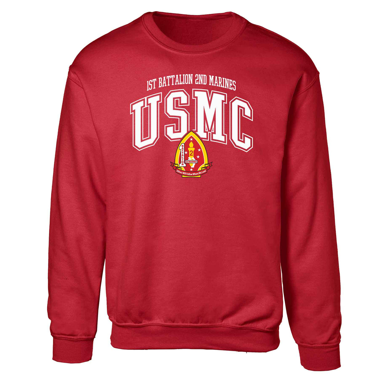 1st Battalion 2nd Marines Arched Sweatshirt - SGT GRIT