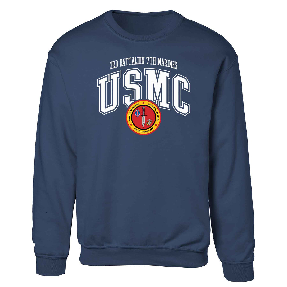 3rd Battalion 7th Marines Arched Sweatshirt - SGT GRIT