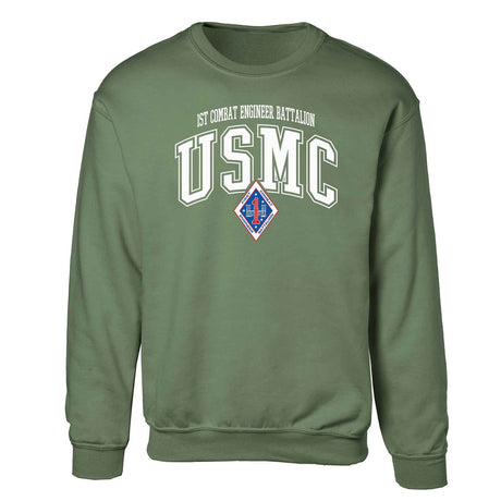 1st Combat Engineer Battalion Arched Sweatshirt - SGT GRIT