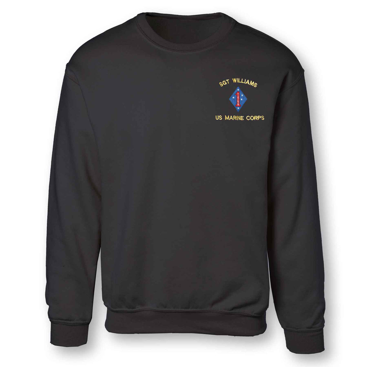 Vietnam 1st Marine Division Embroidered Sweatshirt - SGT GRIT