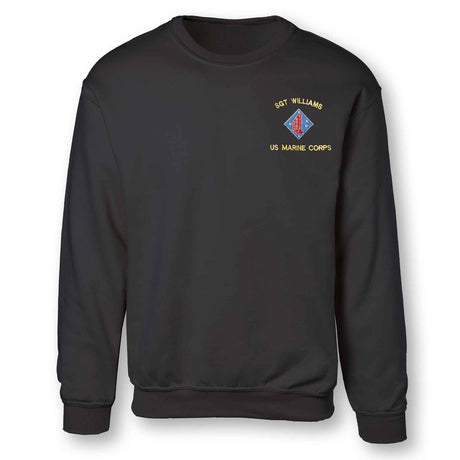 1st Battalion 1st Marines Embroidered Sweatshirt - SGT GRIT