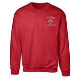 1st Battalion 1st Marines Embroidered Sweatshirt - SGT GRIT