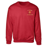 1st Battalion 2nd Marines Embroidered Sweatshirt - SGT GRIT