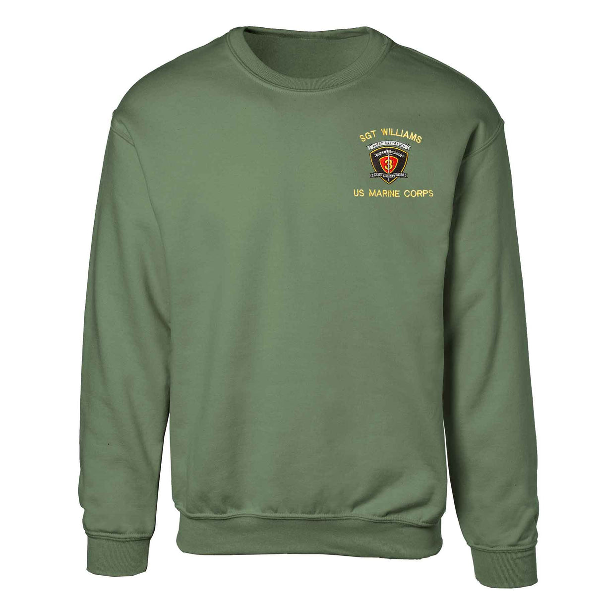 1st Battalion 3rd Marines Embroidered Sweatshirt - SGT GRIT