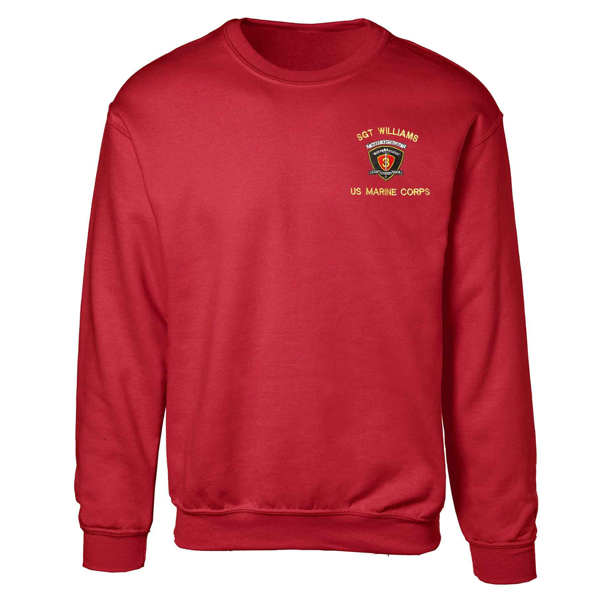 1st Battalion 3rd Marines Embroidered Sweatshirt - SGT GRIT