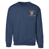 1st Battalion 7th Marines Embroidered Sweatshirt - SGT GRIT