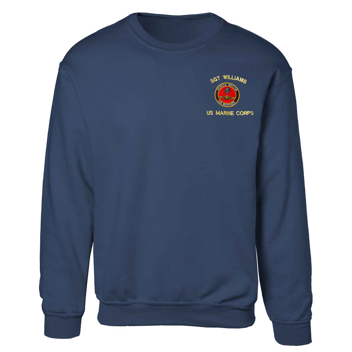 Force Recon US Marines Embroidered Sweatshirt - SGT GRIT