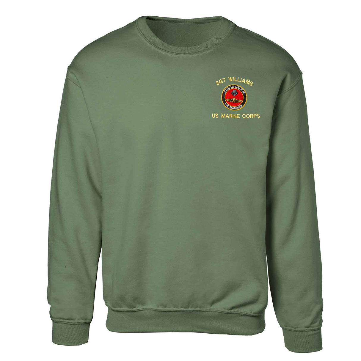 Force Recon US Marines Embroidered Sweatshirt - SGT GRIT