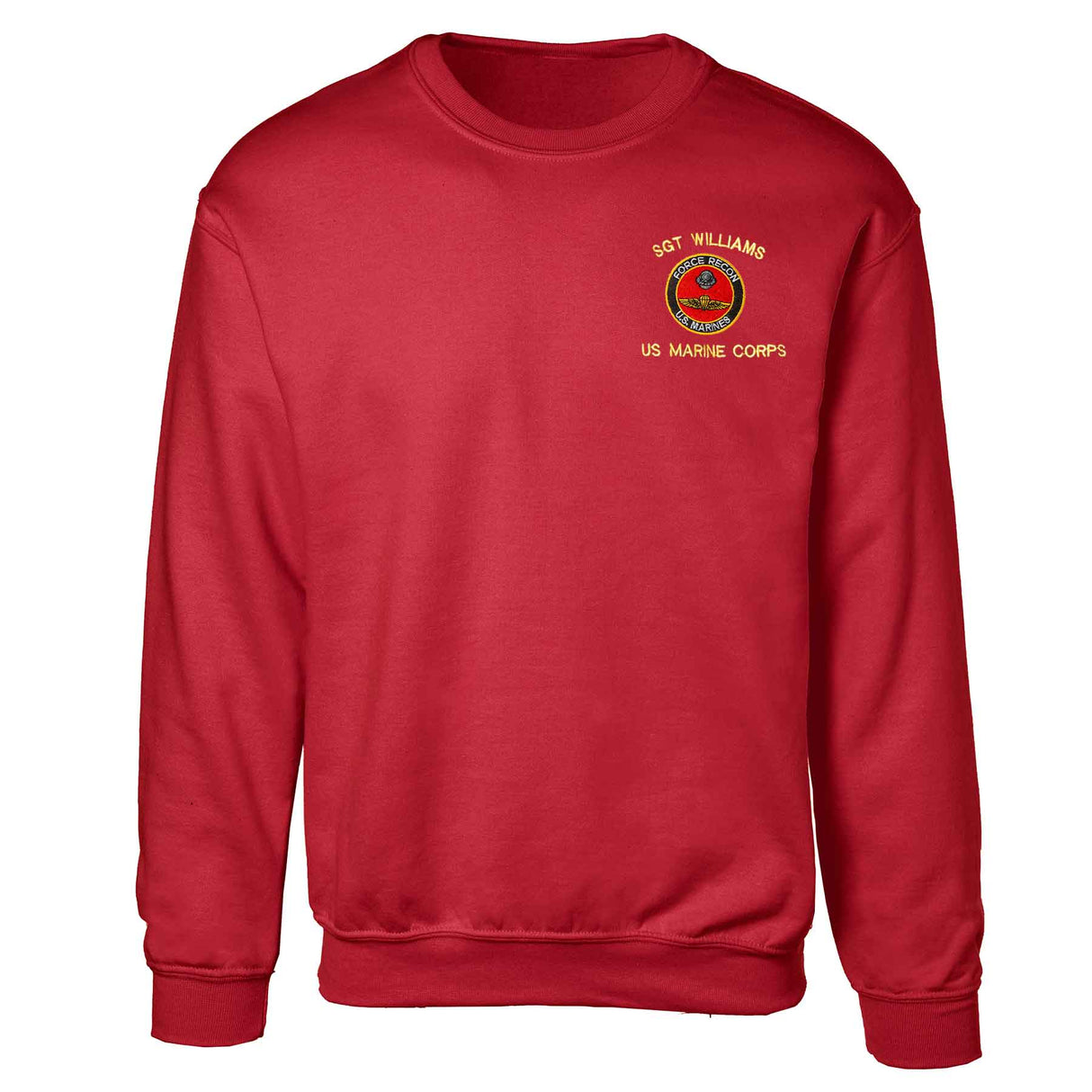 Force Recon US Marines Embroidered Sweatshirt - SGT GRIT