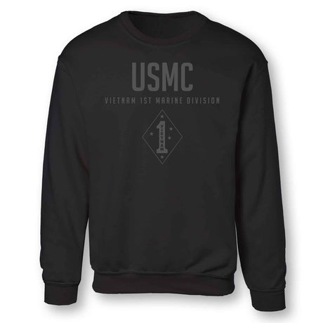 Vietnam 1st Marine Division Tonal Sweatshirt - SGT GRIT