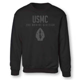 2nd Marine Division Tonal Sweatshirt - SGT GRIT