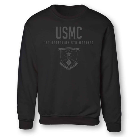 1st Battalion 5th Marines Tonal Sweatshirt - SGT GRIT
