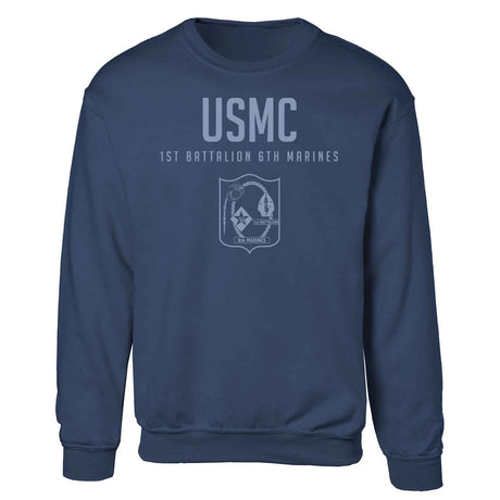 1st Battalion 6th Marines Tonal Sweatshirt - SGT GRIT