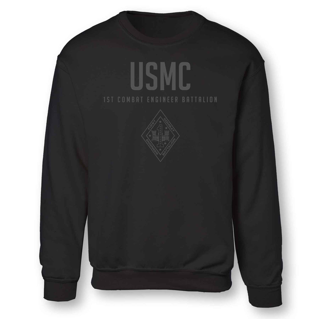 1st Combat Engineer Battalion Tonal Sweatshirt - SGT GRIT