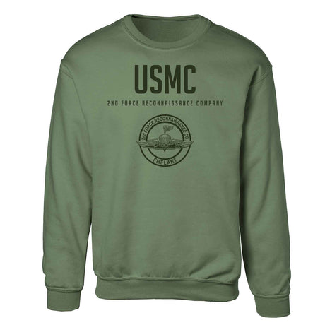 2nd Force Reconnaissance Co Tonal Sweatshirt - SGT GRIT