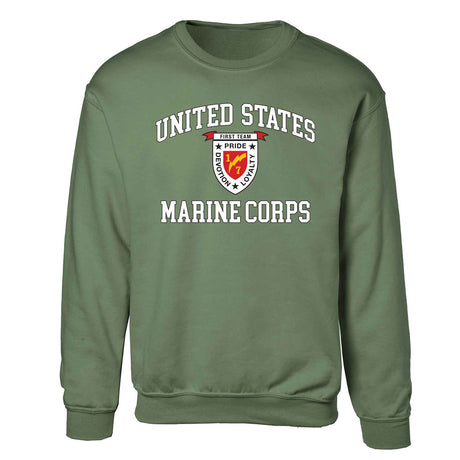 1st Battalion 7th Marines USMC Sweatshirt - SGT GRIT