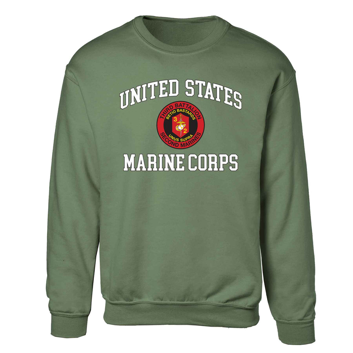 3rd Battalion 2nd Marines USMC Sweatshirt - SGT GRIT