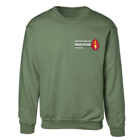 2nd Marine Division Proud Veteran Sweatshirt - SGT GRIT