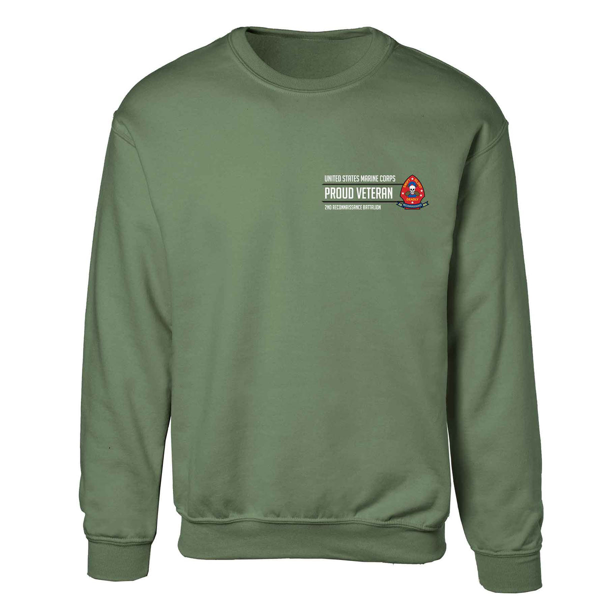 2nd Reconnaissance Battalion Proud Veteran Sweatshirt - SGT GRIT