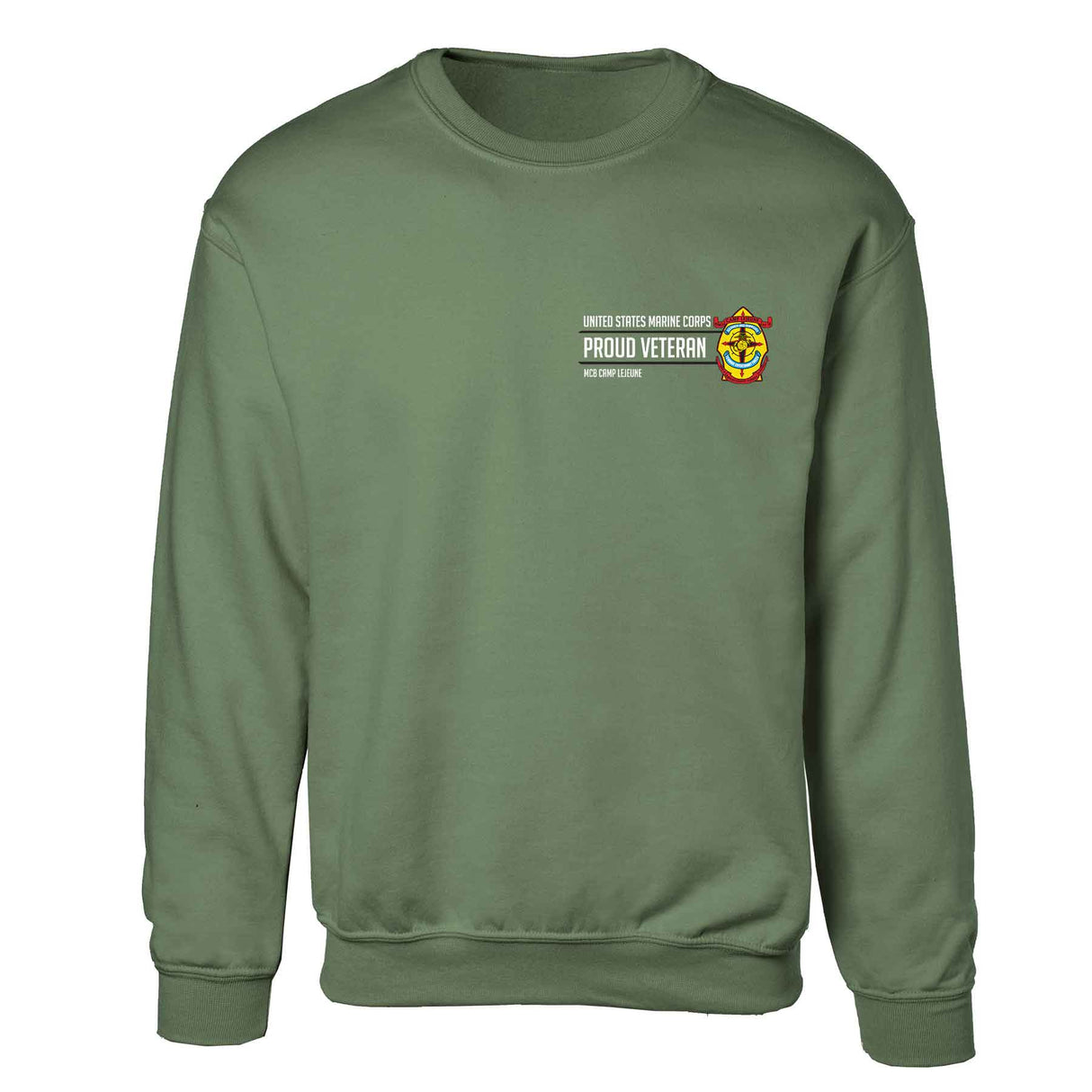 MCB Camp Lejeune Proud Veteran Sweatshirt - SGT GRIT