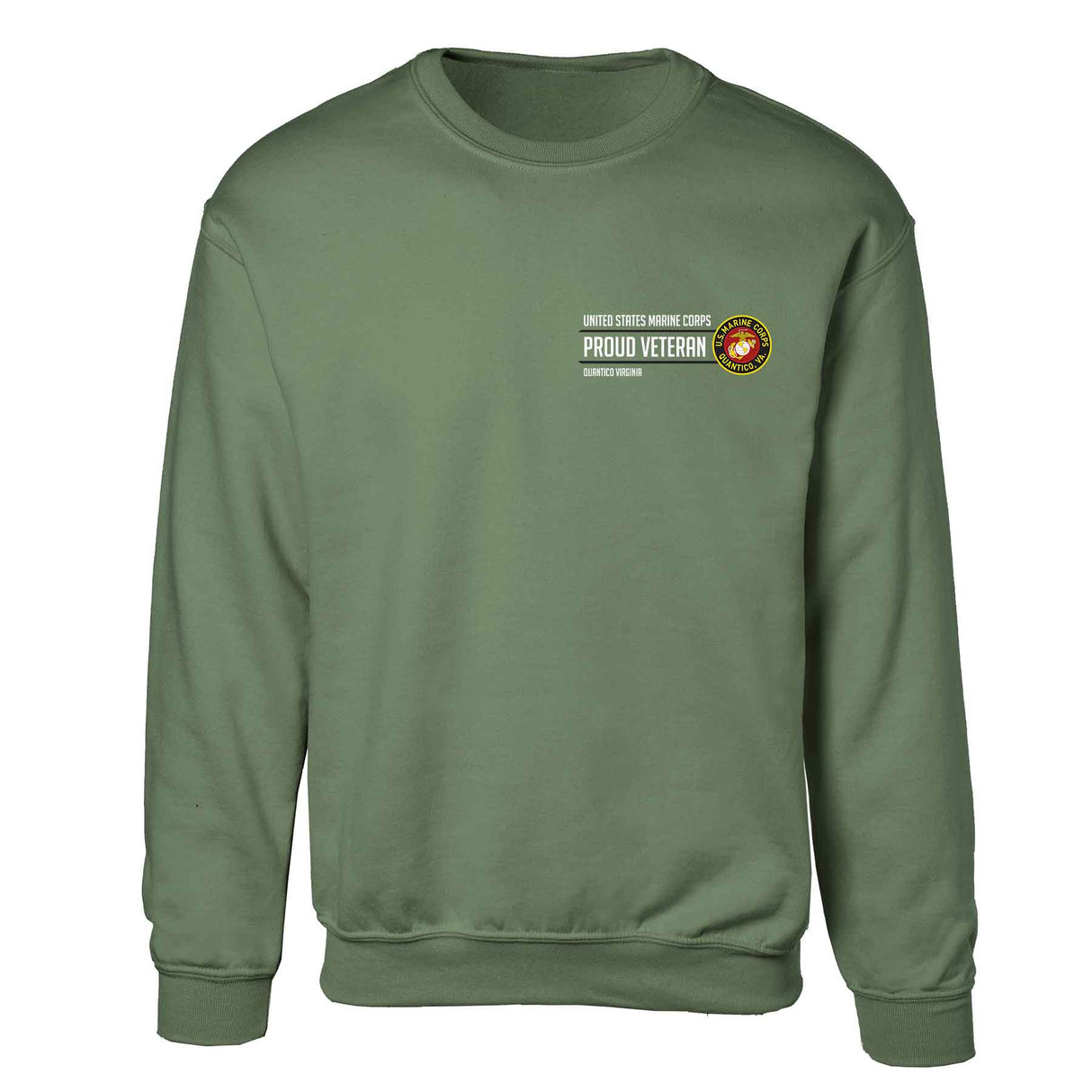 Quantico Virginia Proud Veteran Sweatshirt - SGT GRIT