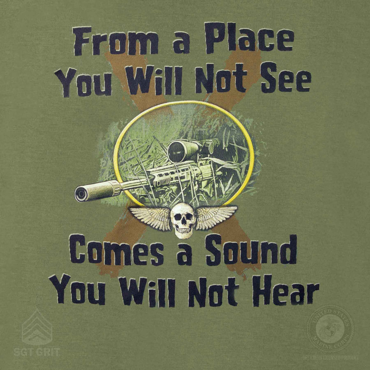 Marine Corps 'Sound You Will Not Hear' Graphic T-shirt - SGT GRIT