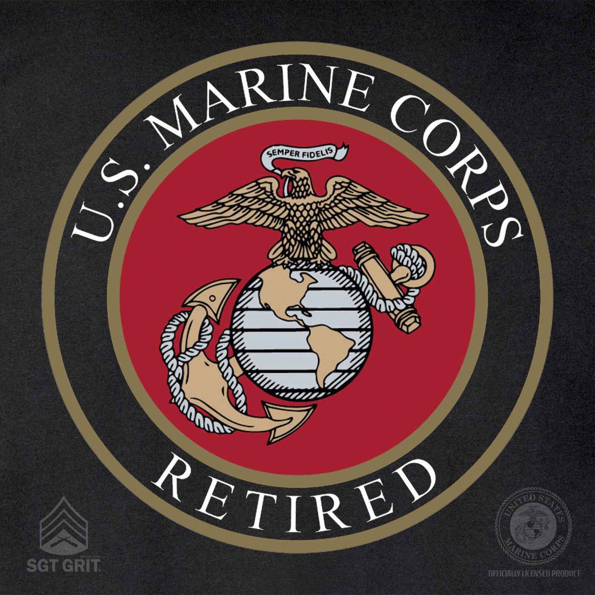 Personalized Marine Corps EGA Emblem T-shirt - SGT GRIT