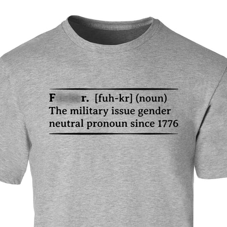 Military Humor F*cker T-shirt - SGT GRIT