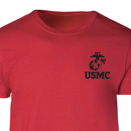 Marine Corps EGA Emblem T-Shirt in Black or Red