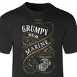 Grumpy Old Marine Vintage EGA Full Front T-shirt - SGT GRIT