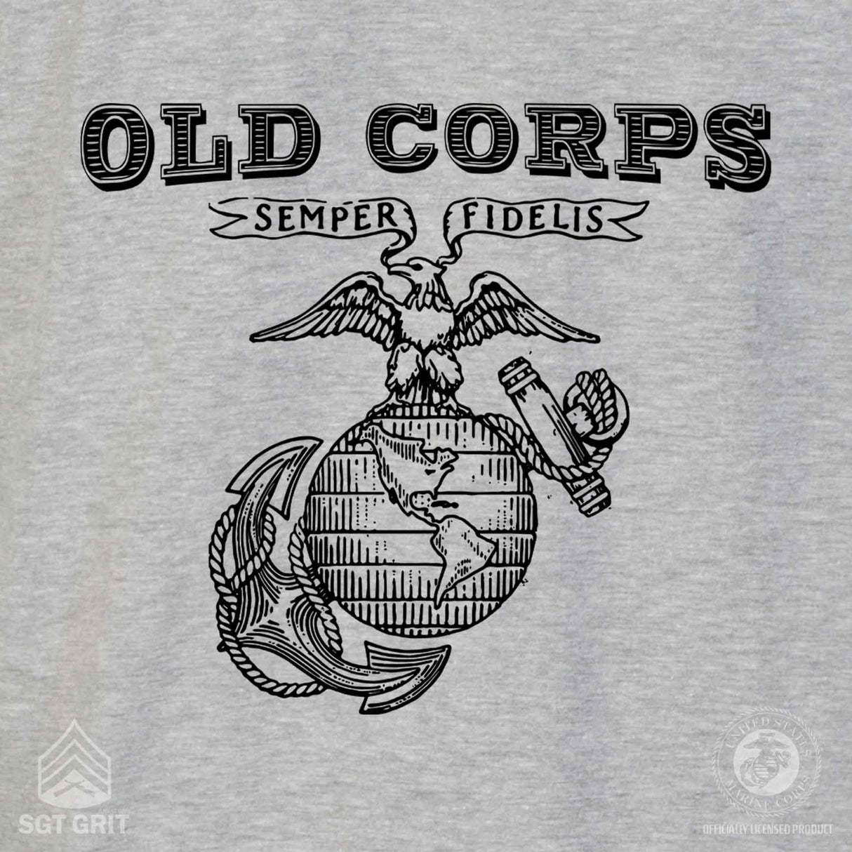 EGA Old Corps Back With Left Chest T-shirt - SGT GRIT